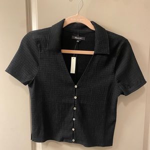 NWT Madewell Black Blouse